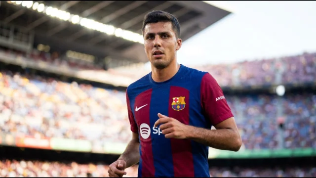 RODRI YA LUCE LA AZULGRANA DEL BARCA